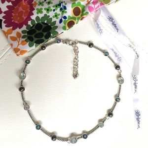 Brighton Silver Knot Rope Necklace EUC